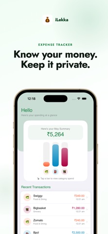iLekka - Expense Tracker Screenshot 1 of 6