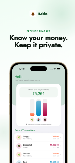 iLekka - Expense Tracker Screenshot 1 of 6
