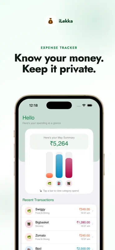 iLekka - Expense Tracker screenshot 1 of 6