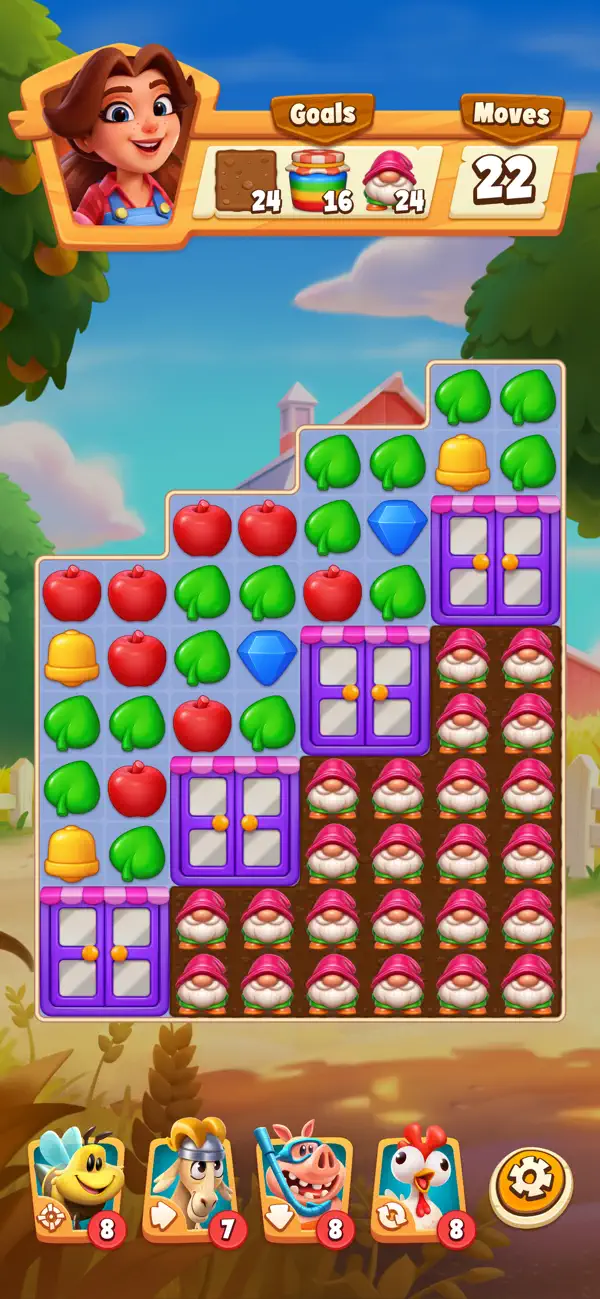 Hay Day Match iOS Mod IPA screenshot 4 - iOS game interface