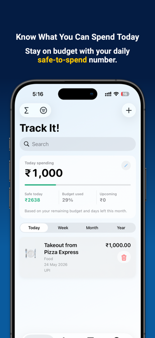 Track It: Expense Tracker Screenshot 2 of 5
