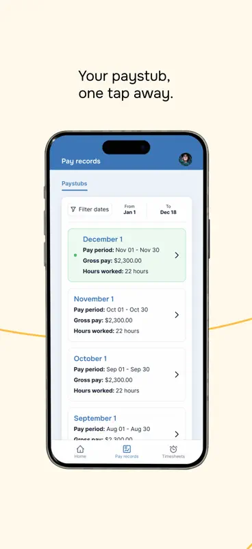 My Wagepoint screenshot 2 of 3