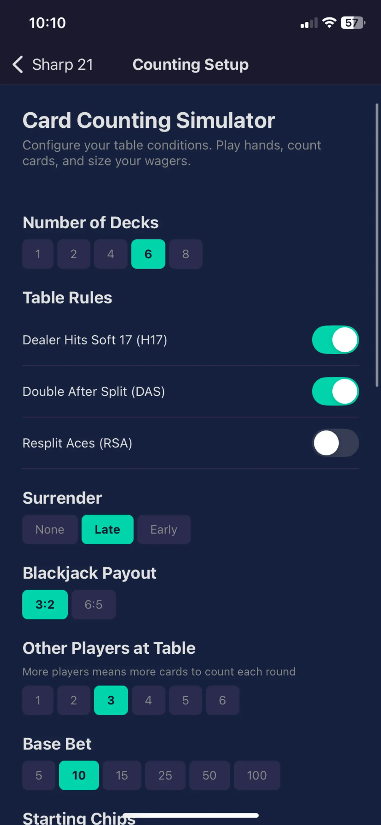 #10. Blackjack Sharp Trainer (iOS) Przez: Dacite Dev LLC