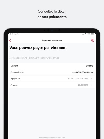 Solidaris Wallonie iPad screenshot