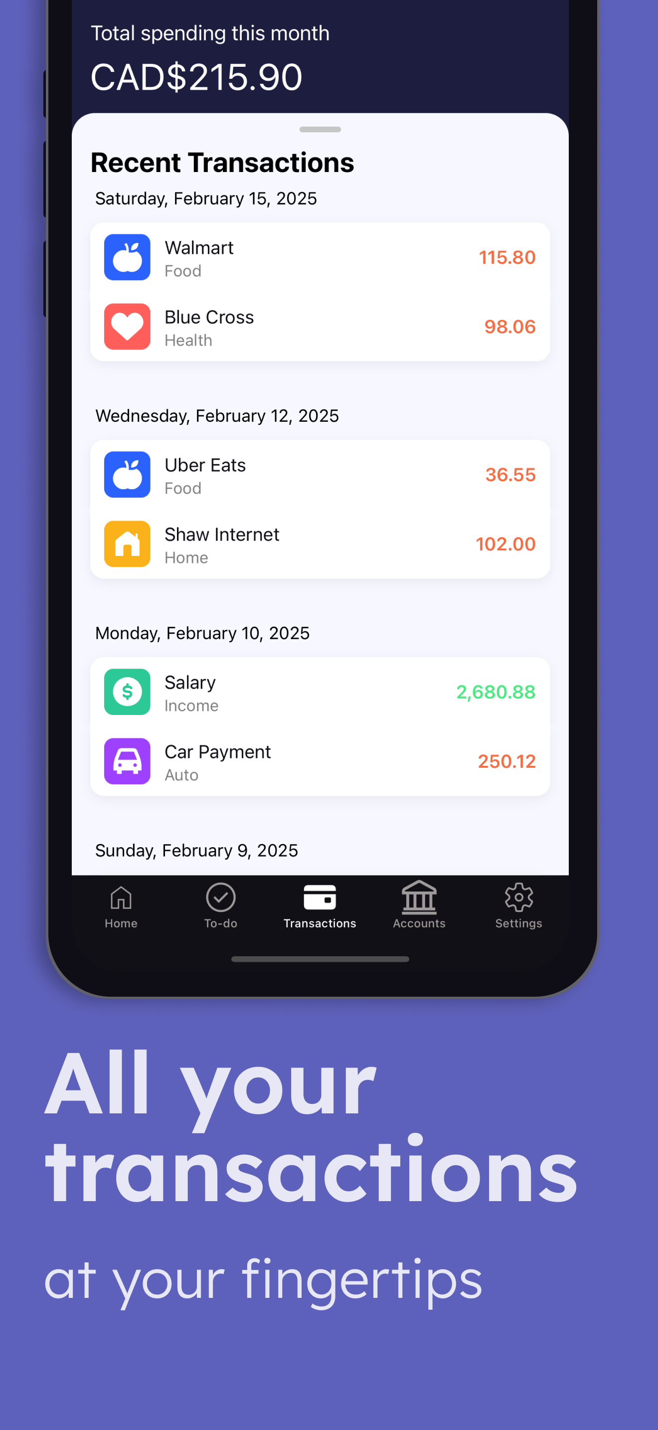 Budget Planner - Expense Trend screenshot 3