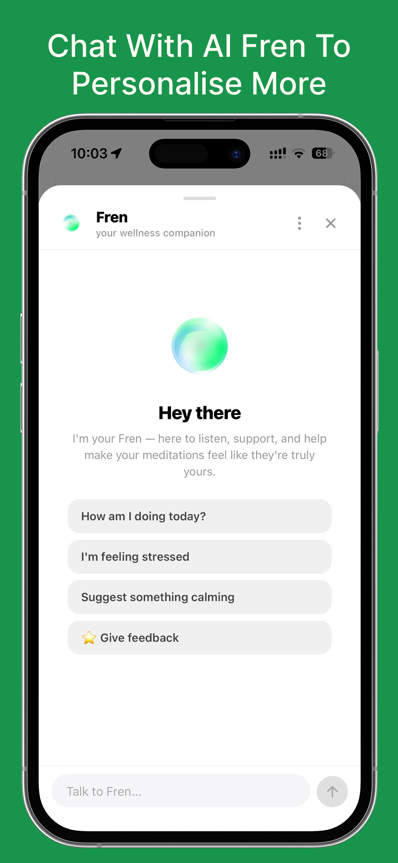 RelaxFrens: AI Meditation App