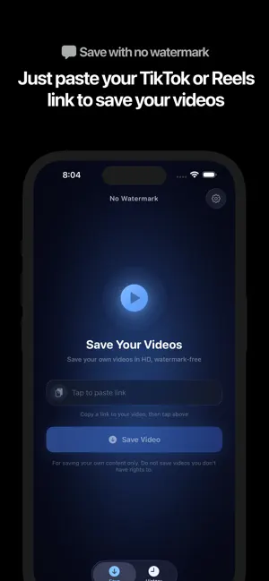 No Watermark: Save Your Videos screenshot 1