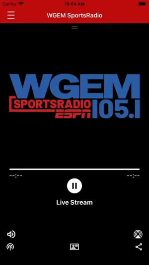 WGEM SportsRadio screenshot 1