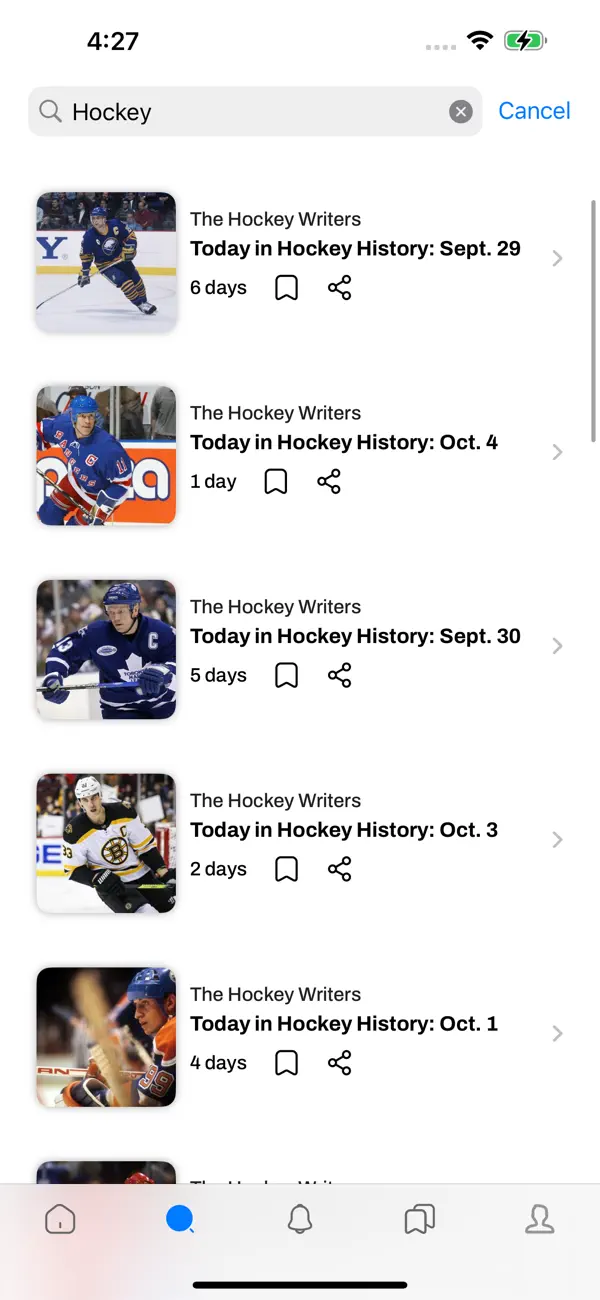 Screenshot #2 pour Hockey News, Scores & Videos