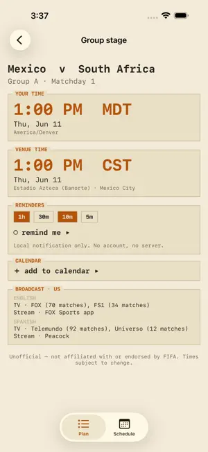 Matchday - Soccer Planner screenshot 3
