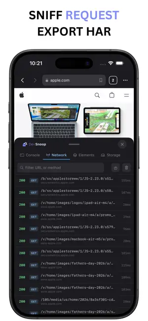 DevSnoop - Developer Browser iPhone screenshot 3
