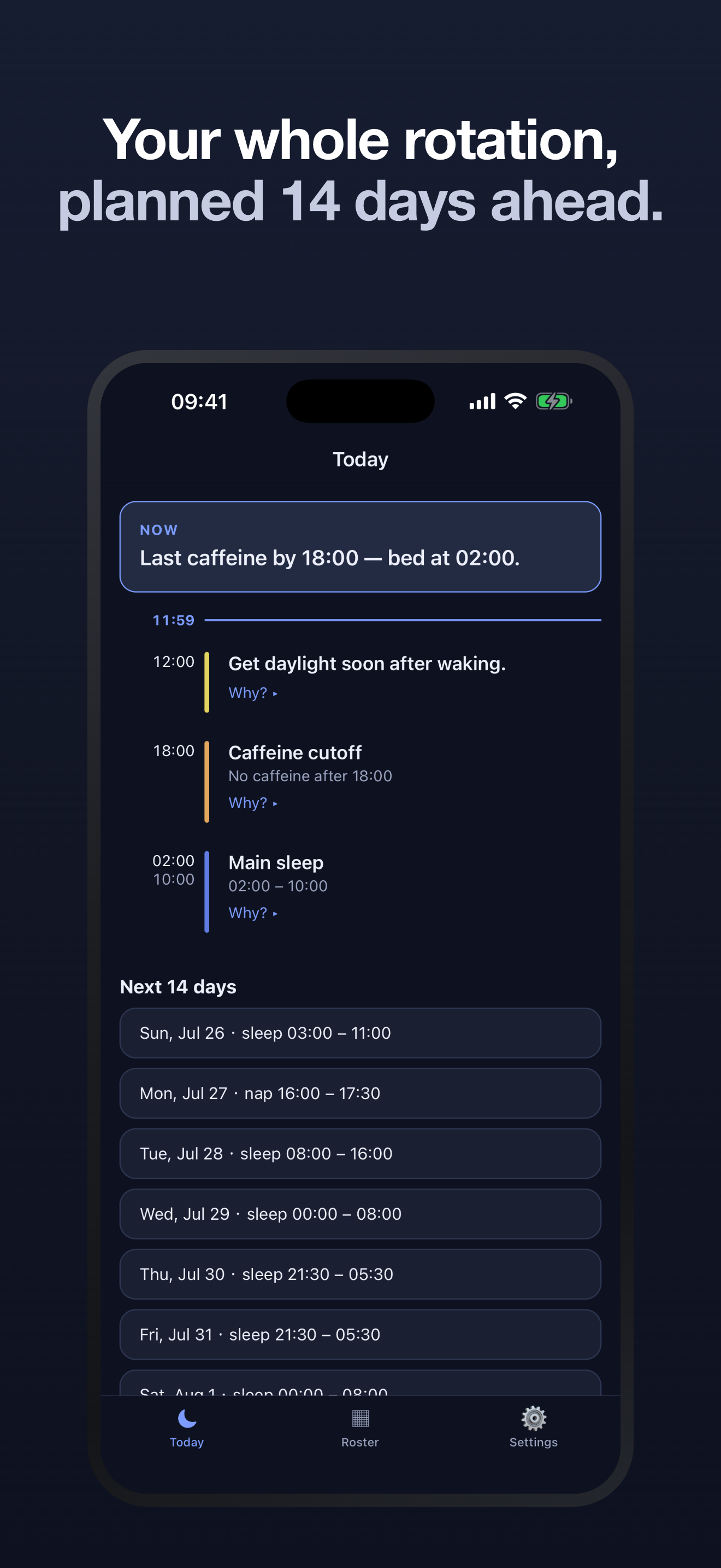ShiftRest: Shift Work Sleep screenshot 2