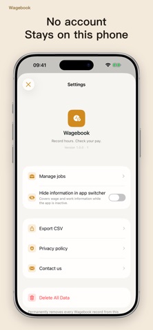 Wagebook: Hours Tracker Screenshot 6 of 6