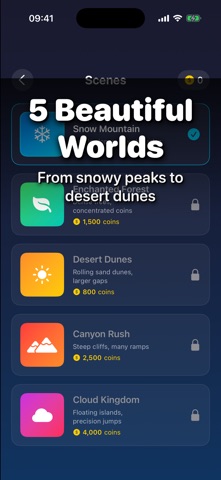 SkyGliderGame: Endless Snow screenshot 3