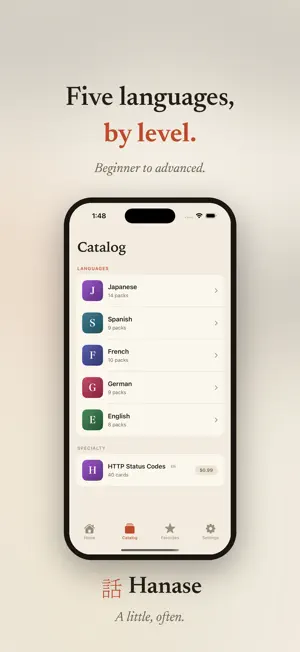 Hanase: Language Flashcards screenshot 3