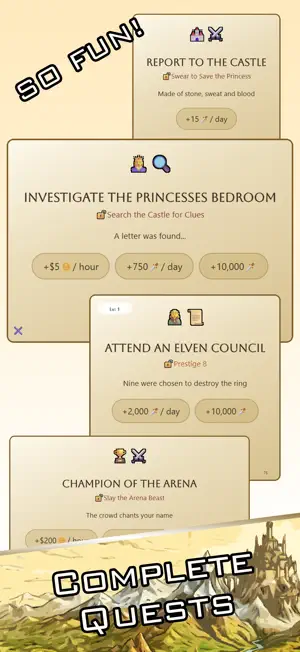 Fantasy Idle RPG - Adventure screenshot 2