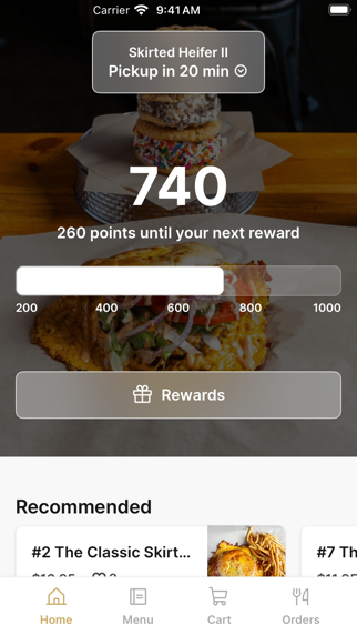 Skirted Heifer- Tejon iPhone screenshot 1 - Food & Drink app
