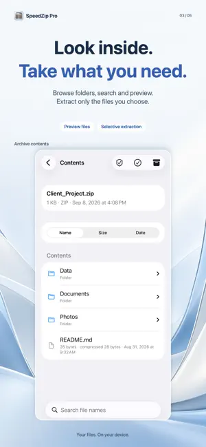 SpeedZip Pro: ZIP & 7Z screenshot 4