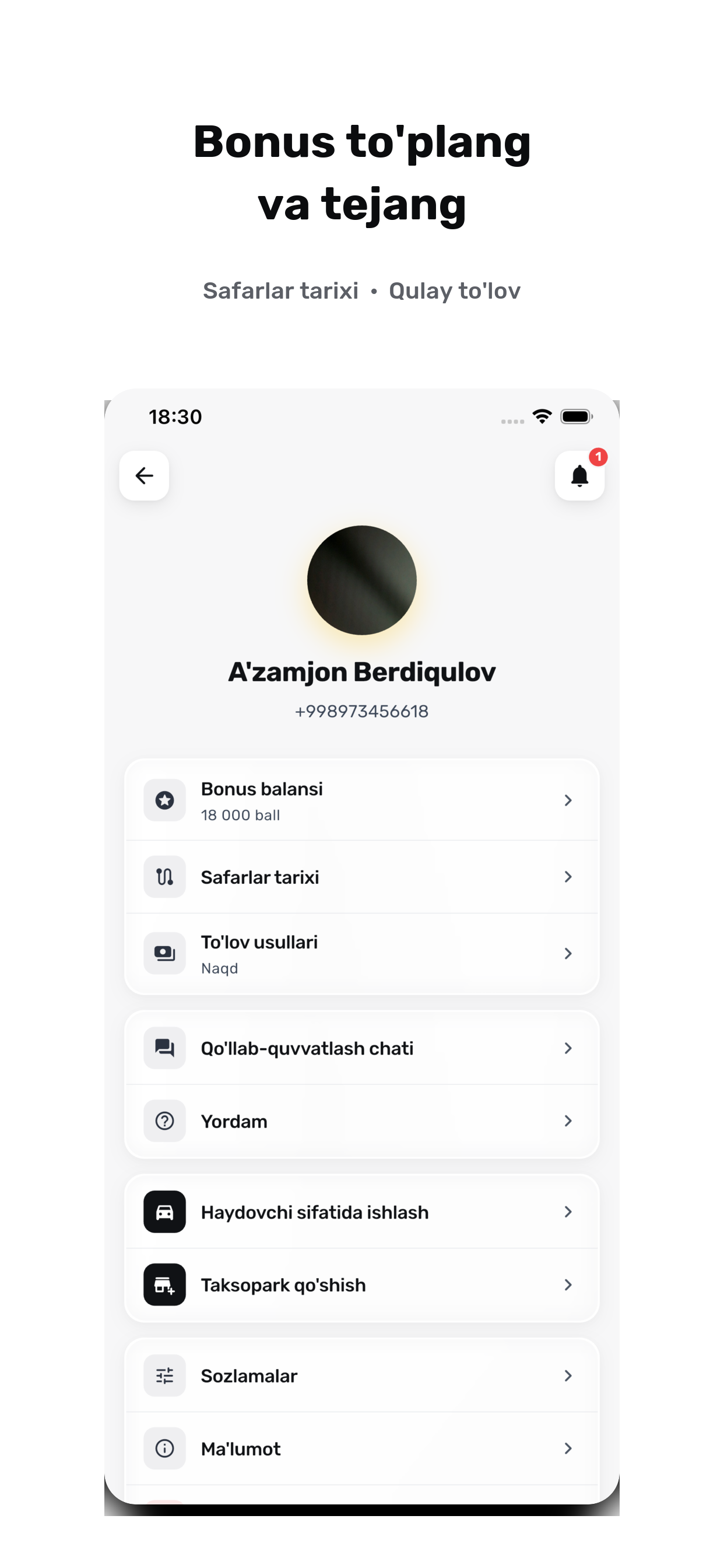 Getdik: taksi va yetkazish screenshot 4