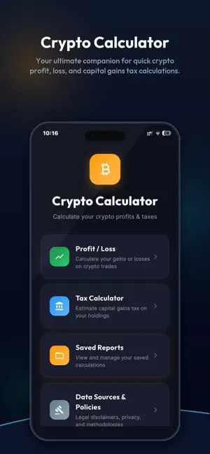 Crypto Calculator: Profit, Tax screenshot 1