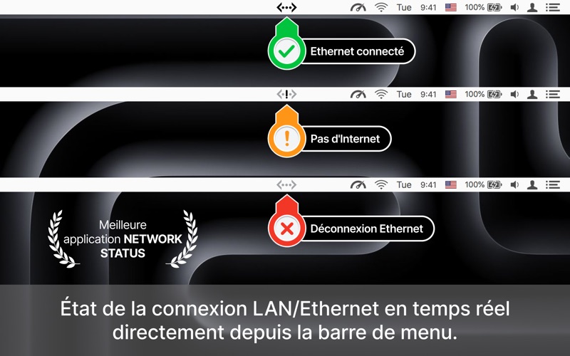 Screenshot #1 pour Ethernet Status Lite – Menu