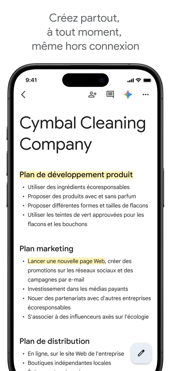 Screenshot #1 pour Google Docs