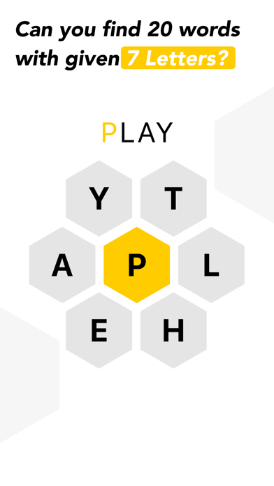 7Letters, Word Spelling Puzzle Screenshot