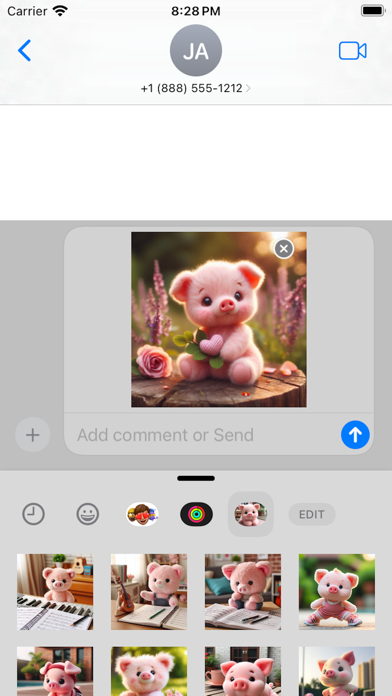 Cool Pets (Pig) Stickers pack Screenshot
