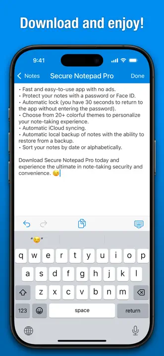 Secure Notepad Pro: Screenshot 5 von 5