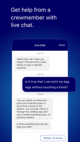 JetBlue - Book & manage trips screenshot