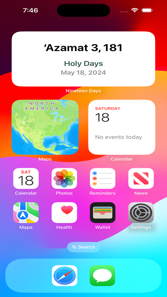 #1. Nineteen Days Widget (iOS) Podle: Michael Vestlie