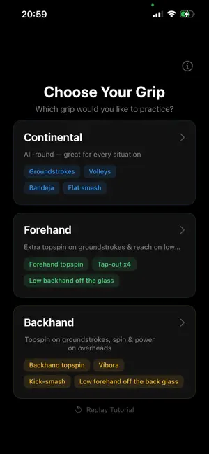 Racket Grip Checker screenshot 2