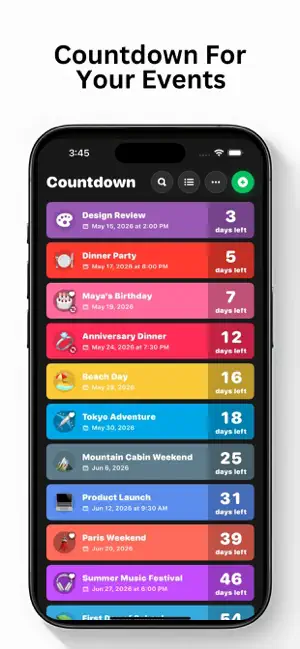Countdown ۬ screenshot 1
