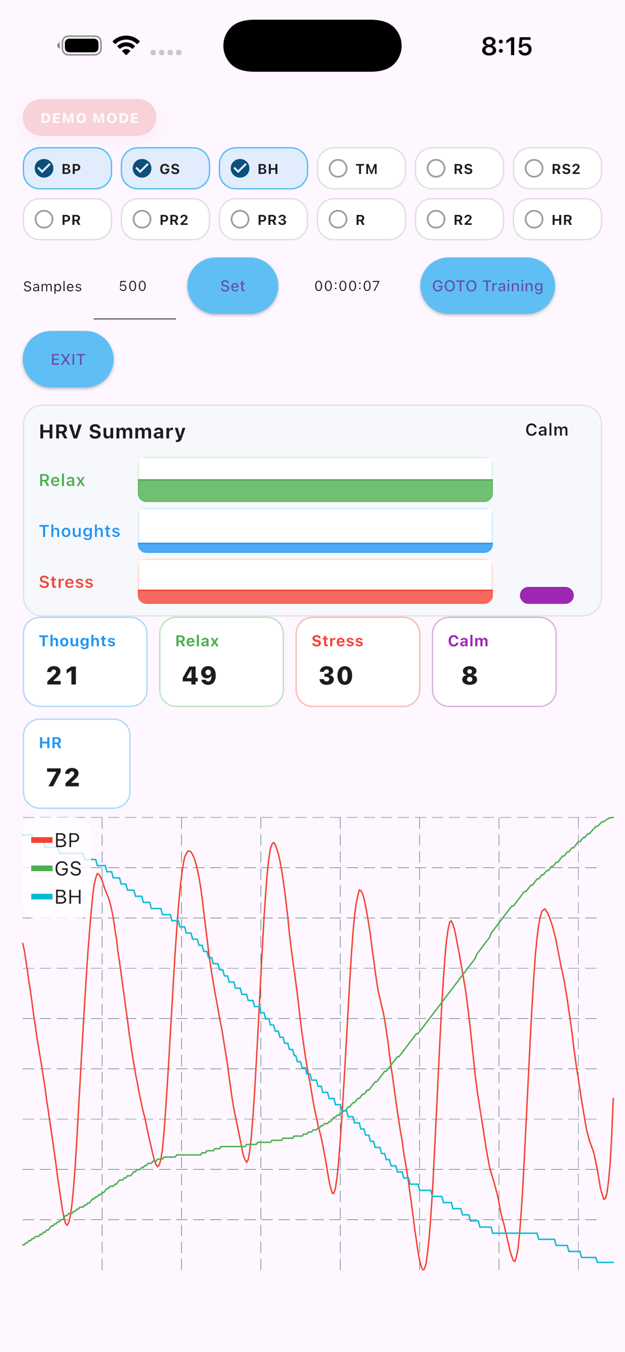 BioSignals Personal trainer screenshot 4