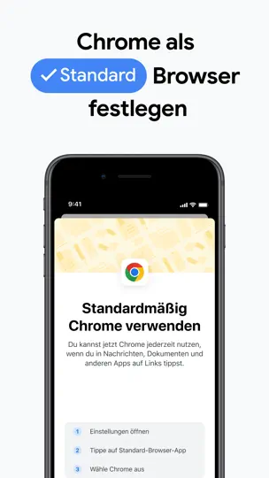 Screenshot von Google Chrome auf dem iPhone 10