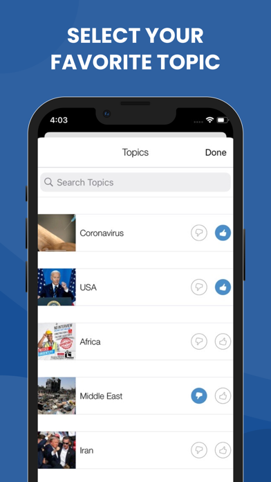 World News Stories & Headlines Screenshot