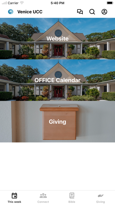 Venice UCC iPhone screenshot 1 - Education app