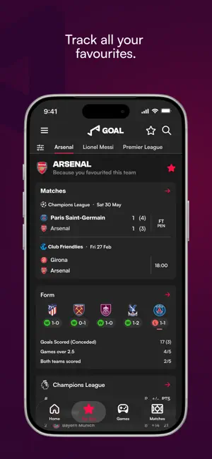 GOAL: Live Soccer Scores, News screenshot 1