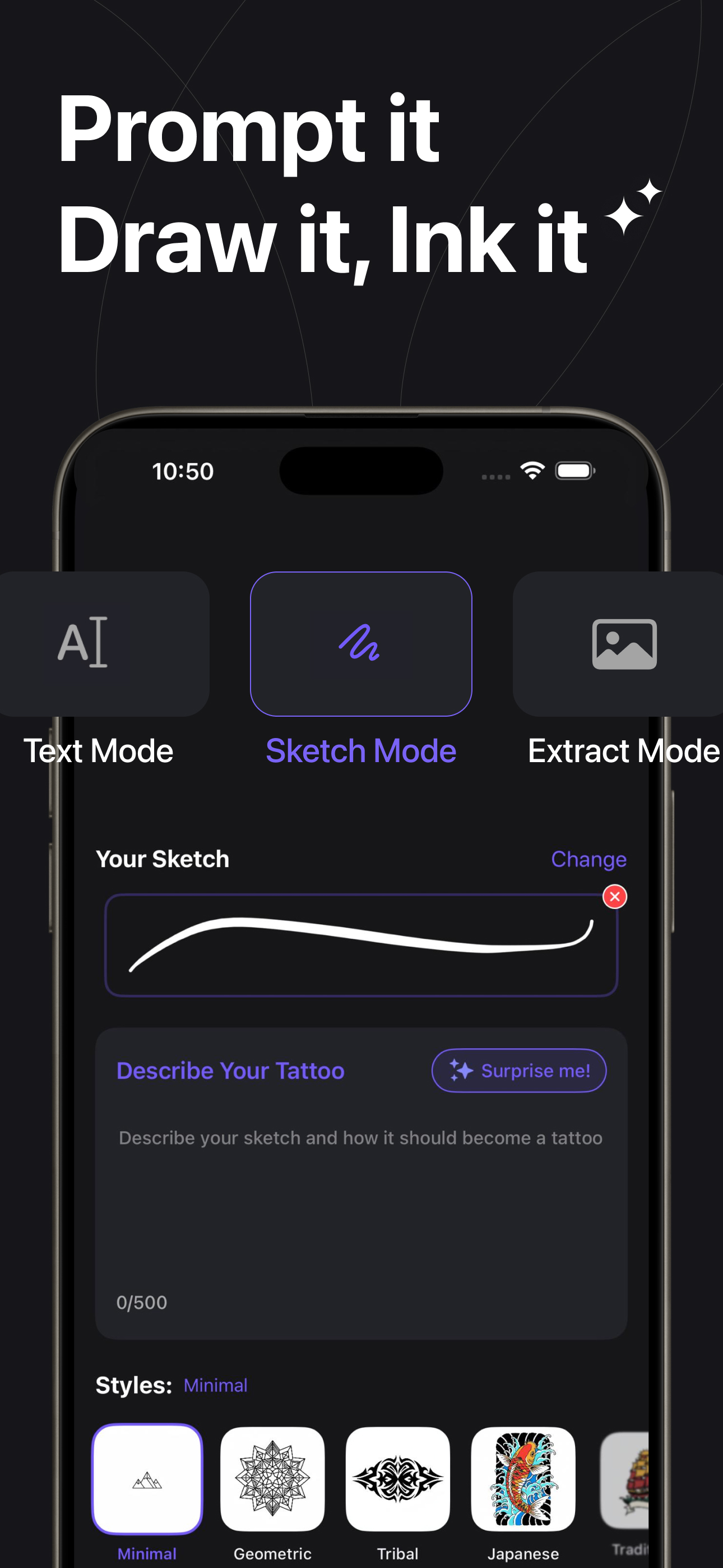 SmartInk – Tattoo AI & AR Try