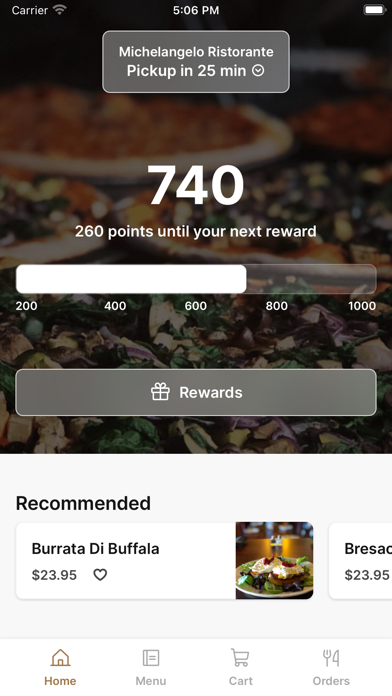 Michelangelo Ristorante To Go iPhone screenshot 1 - Food & Drink app