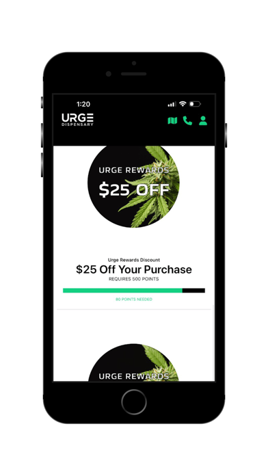 Urge Dispensary Screenshot