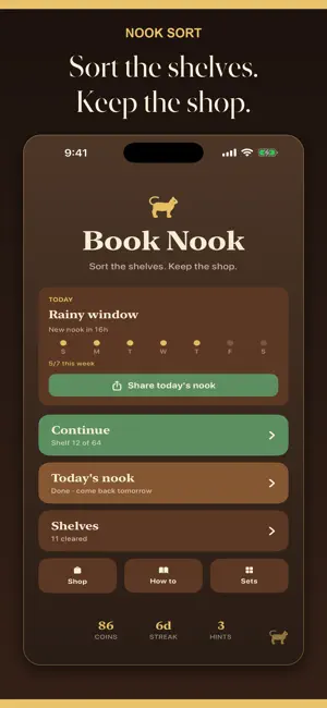 Nook Sort screenshot 1
