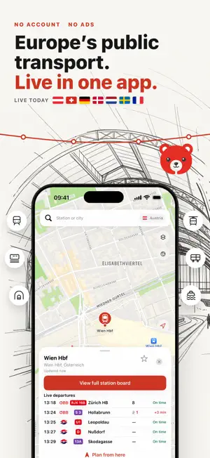 RailNow: Live Europe Transport screenshot 1
