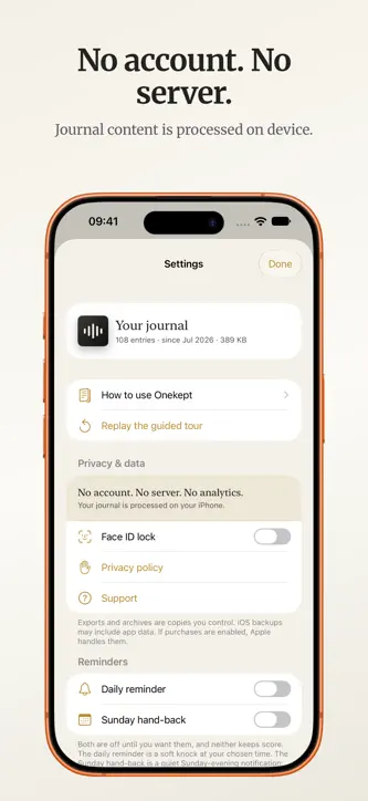 Onekept: Voice Journal screenshot 4