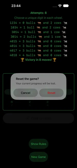 Bulls and Cows Classic screenshot 4