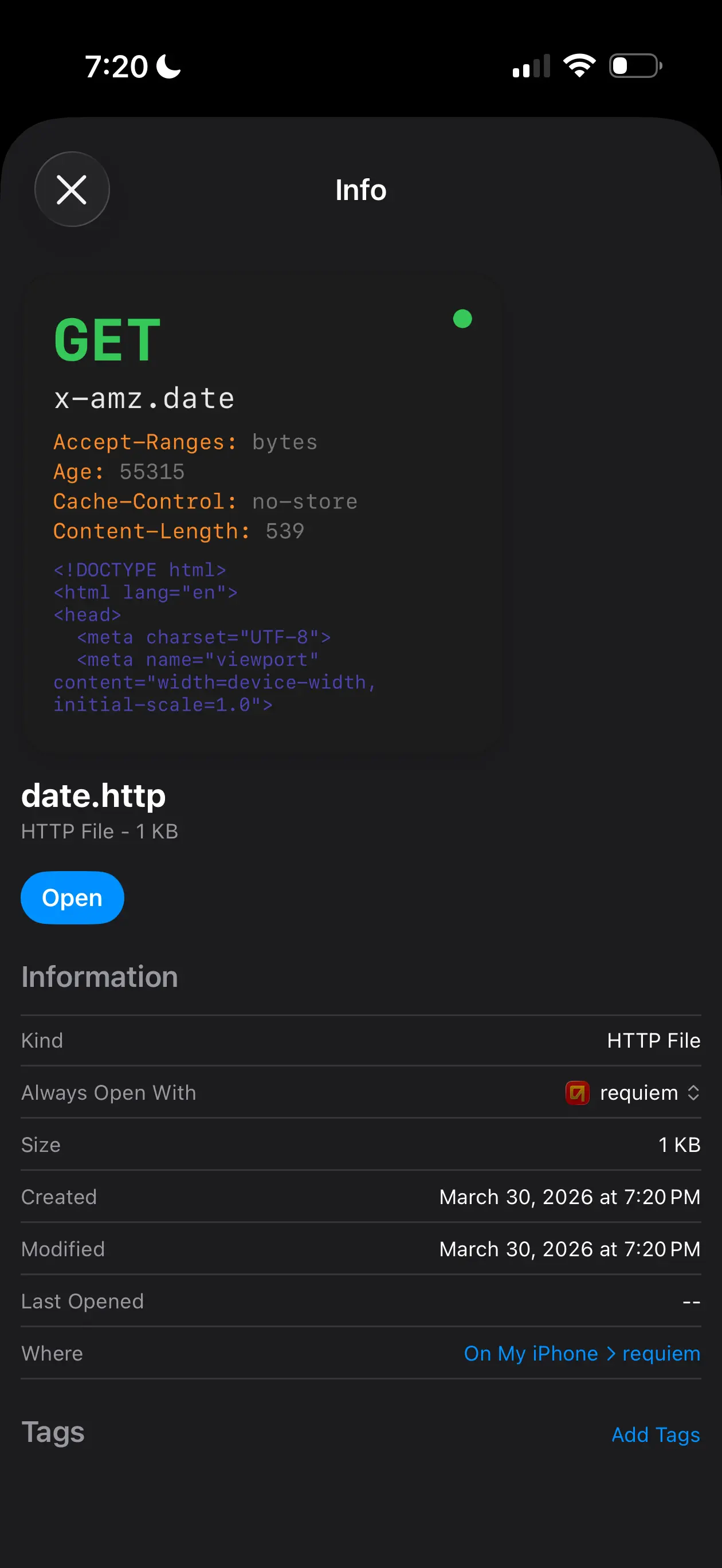 #8. requiem.http (iOS) di: X-AMZ LLC