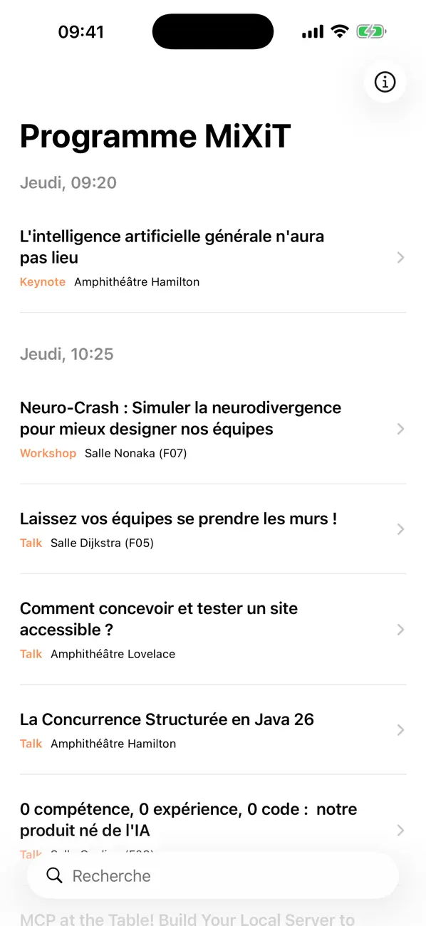 Screenshot #2 pour MiXiT Conférence