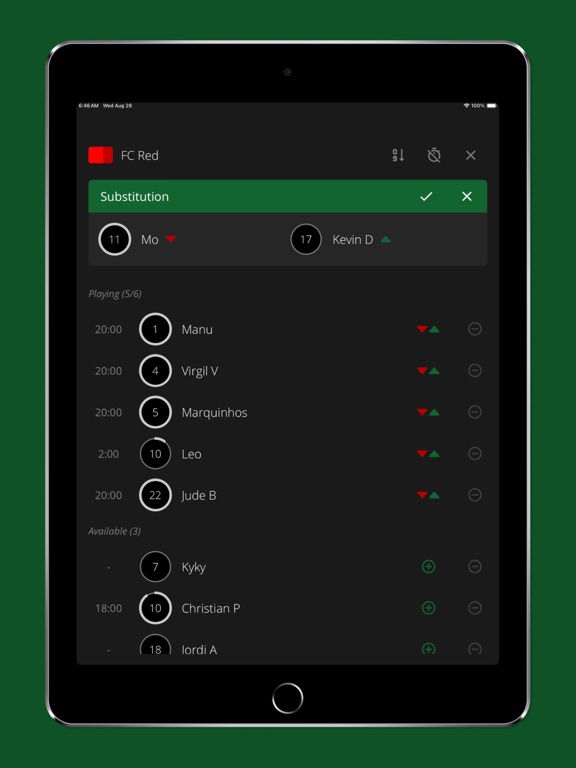 Match Keeper iPad screenshot 3 - Sports app