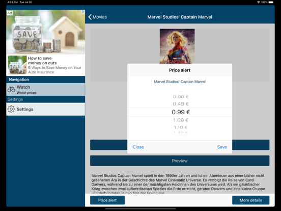 Screenshot #6 pour AppTicker Wish