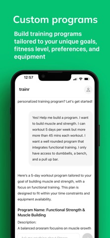 trainr - AI Workout Partner screenshot